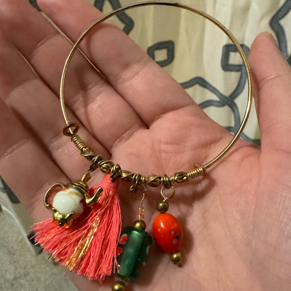Teapot Unique Bracelet with beads